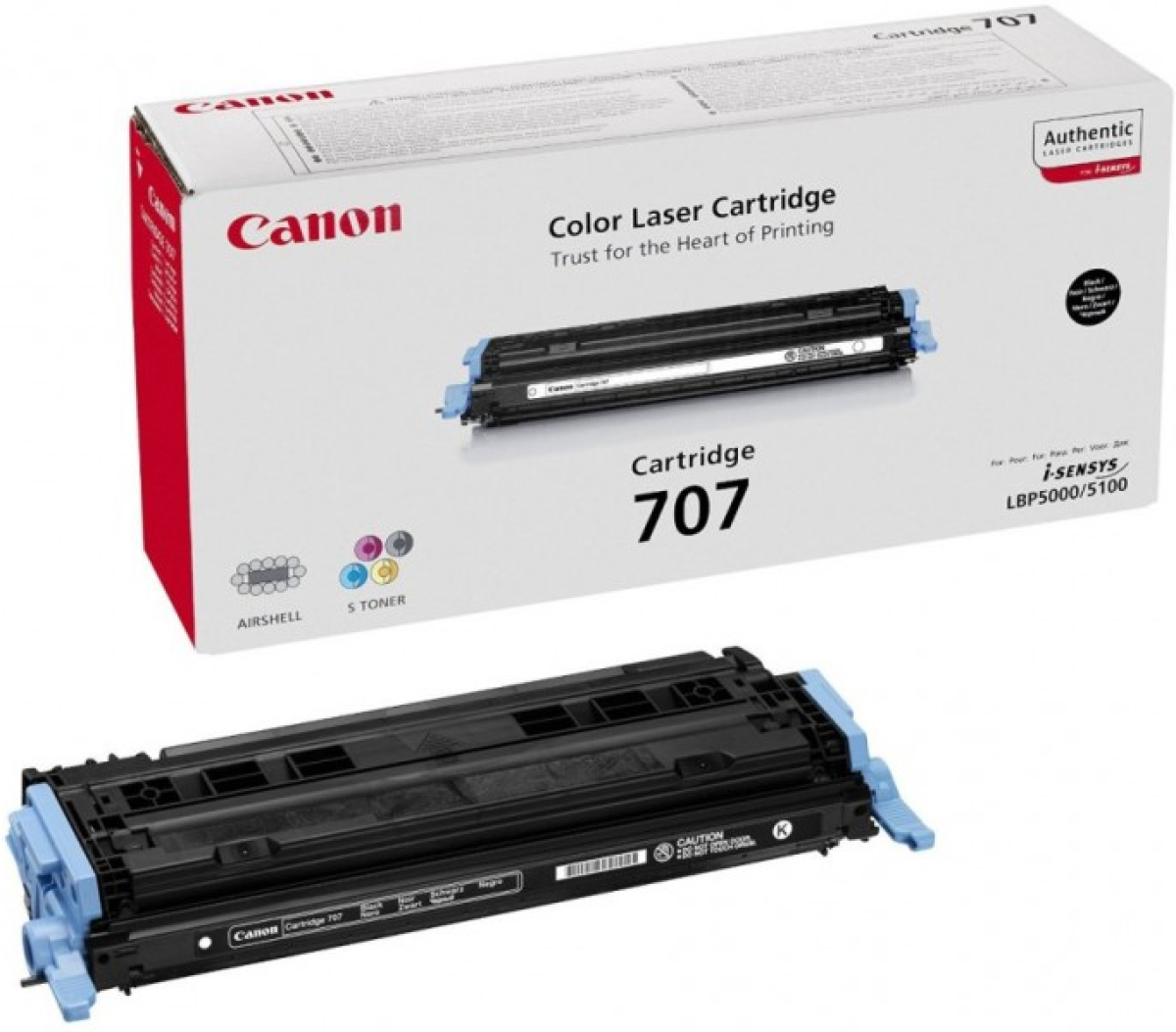 Тонер за лазерен принтер Canon CRG-707, за Canon I-SENSYS LBP5000/LBP5100, 2000 копия, магентана ниска цена с бърза доставка - BestPC.BG