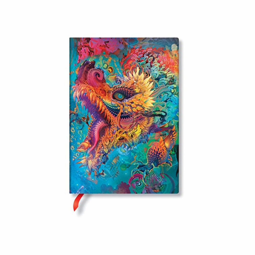 Paperblanks Тефтер Humming Dragon, Midi, твърда корица, 72 листана ниска цена с бърза доставка - BestPC.BG
