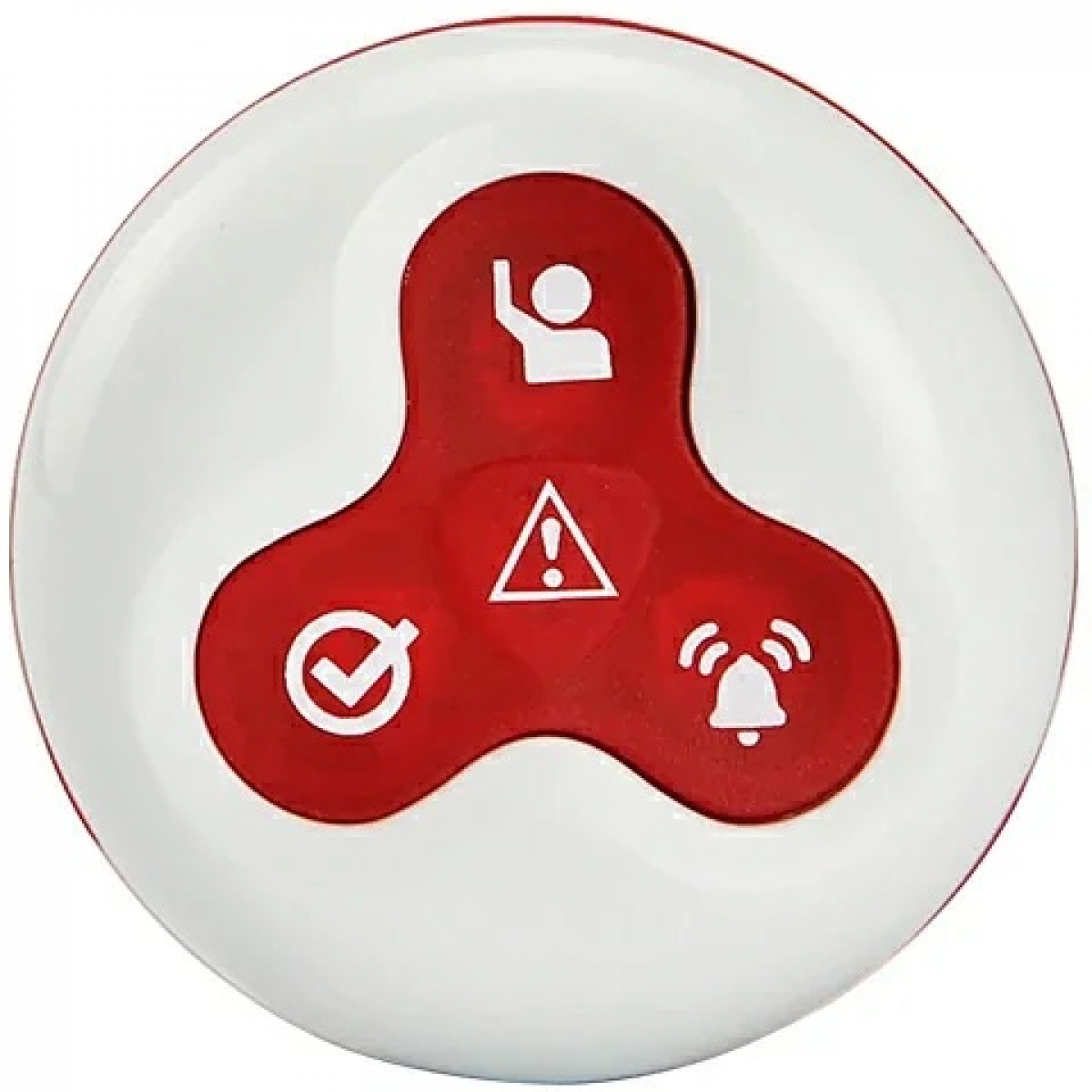 Бутон за безжично повикване, Factory, 4 клавиша, 300 м обхват, червен Y-A4на ниска цена с бърза доставка - BestPC.BG