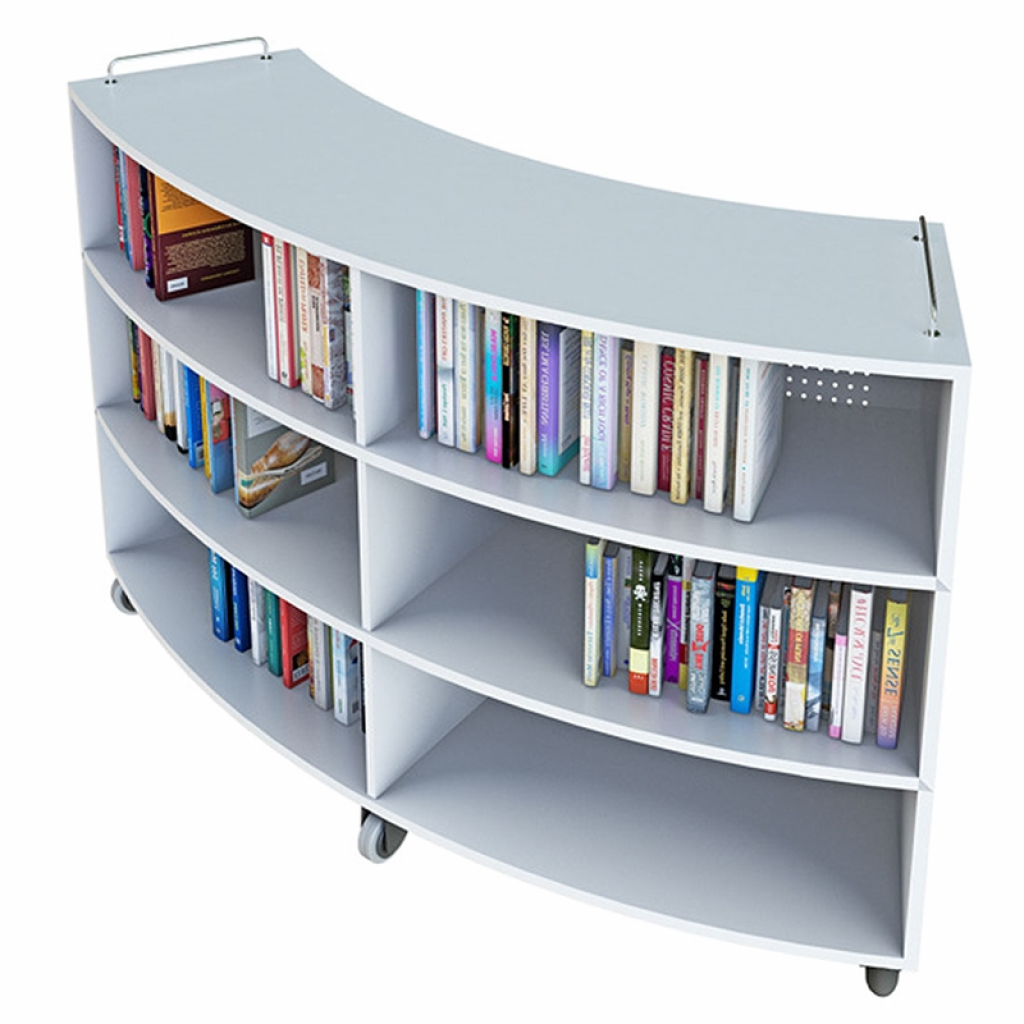 Продукт Библиотечен стелаж RFG Active Book, с колелца, овална форма, ПДЧна ниска цена с бърза доставка - BestPC.BG