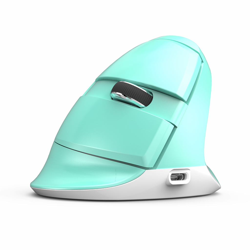 Мишка Delux M618mini Безжична-Bluetooth, зелена/Синяна ниска цена с бърза доставка - BestPC.BG