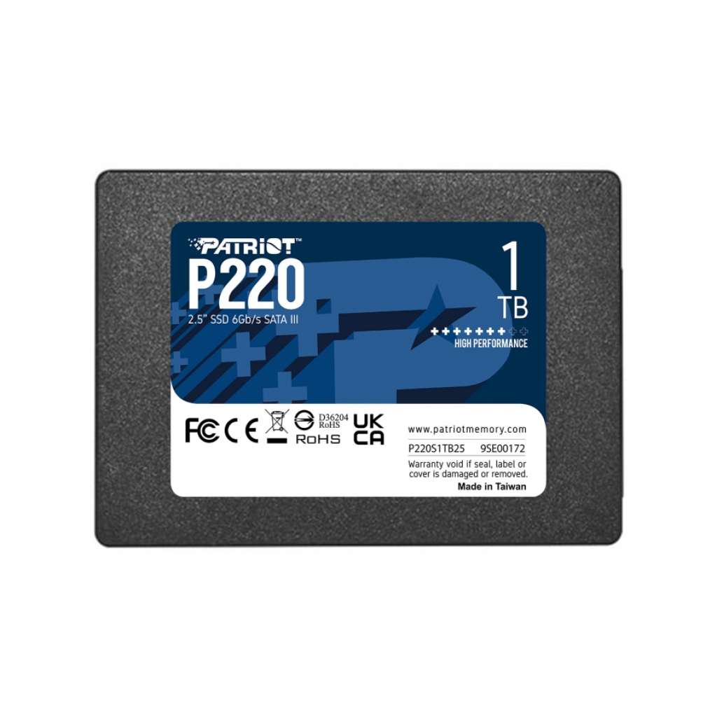 SSD Patriot P220 1TB SATA3 2.5на ниска цена с бърза доставка - BestPC.BG