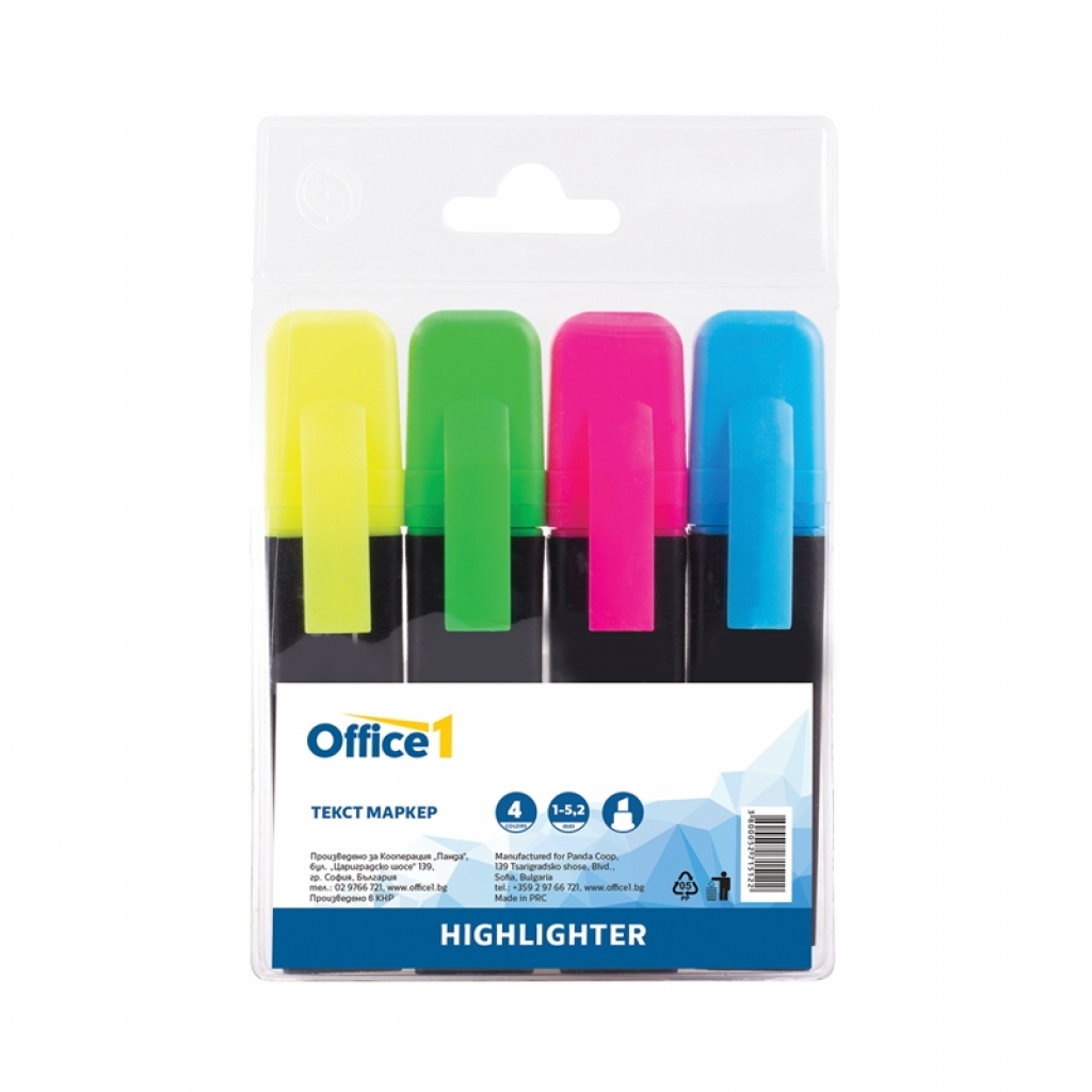Текст маркер, 4 цвятана ниска цена с бърза доставка - BestPC.BG