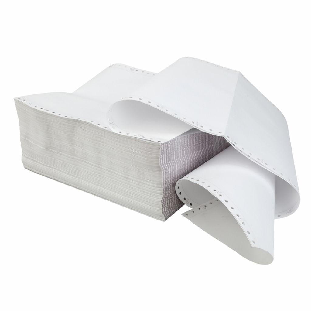 Хартия за принтер Office 1 Superstore Безконечна принтерна хартия, 240 mm, 11\'\',3 пласта, бялана ниска цена с бърза доставка - BestPC.BG