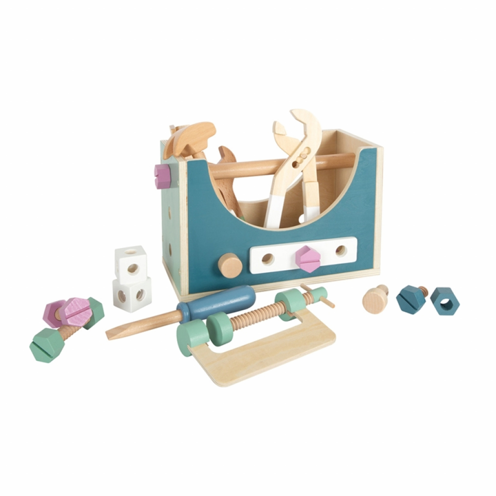 Small Foot Кутия с инструменти 2 в 1, дървенана ниска цена с бърза доставка - BestPC.BG