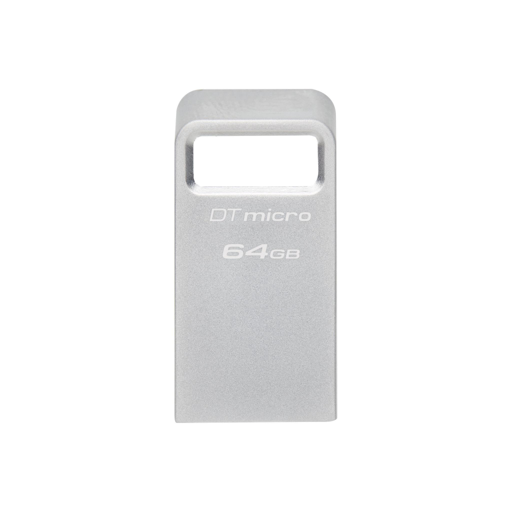 KINGSTON DataTraveler Micro, 64GB, USB-A 3.2 Gen 1, Сребристна ниска цена с бърза доставка - BestPC.BG