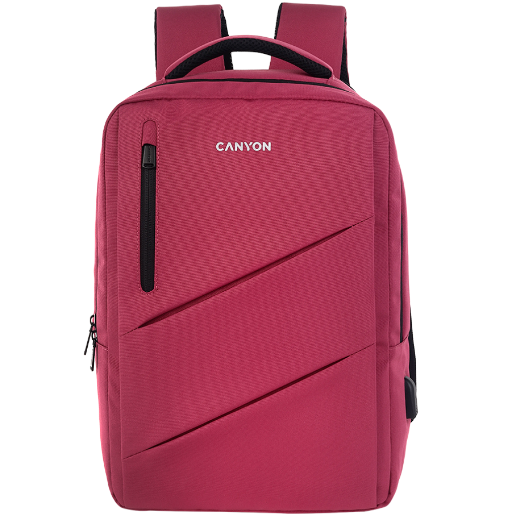 CANYON Laptop backpack for 15.6 inch, Red, Polyester, 400x300x120 mmна ниска цена с бърза доставка - BestPC.BG