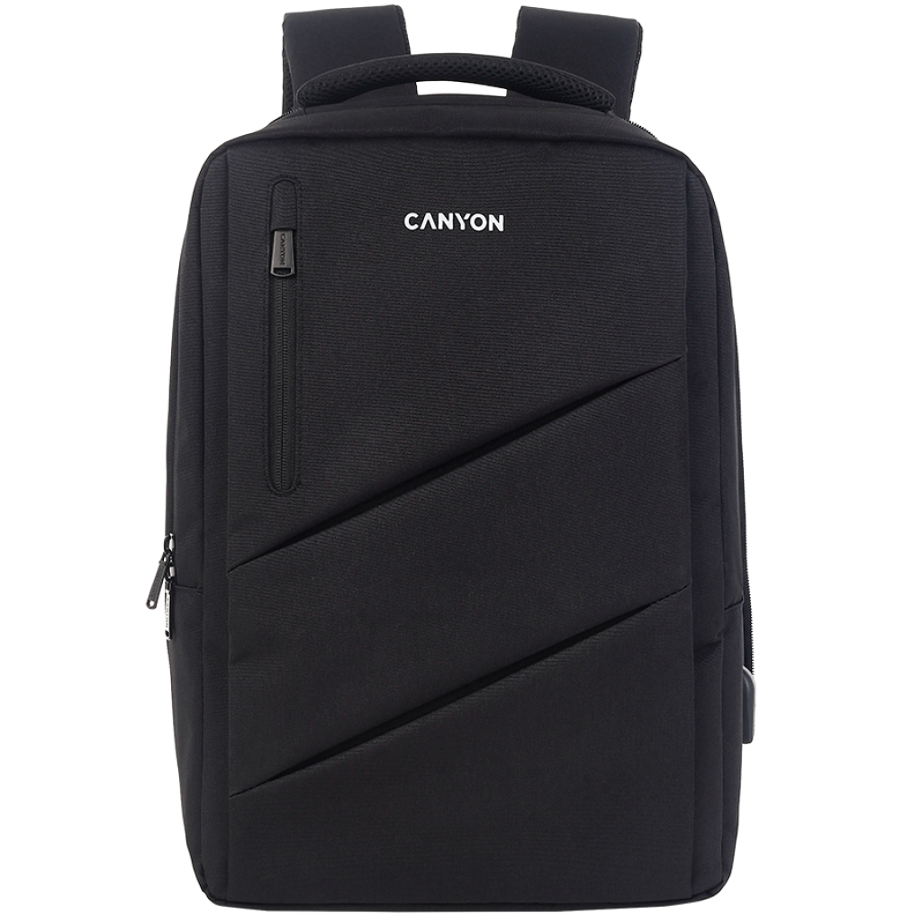 CANYON Laptop backpack for 15.6 inch, Black, Polyester, 400x300x120 mmна ниска цена с бърза доставка - BestPC.BG