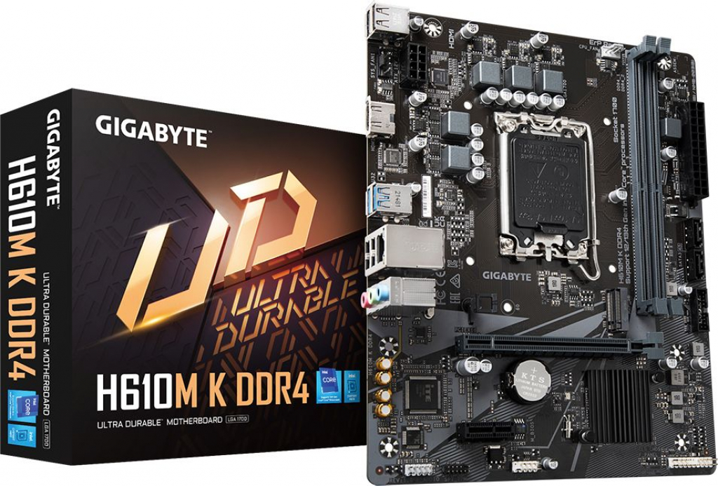 Дънна платка GIGABYTE H610M-K, socket 1700, Micro ATXна ниска цена с бърза доставка - BestPC.BG