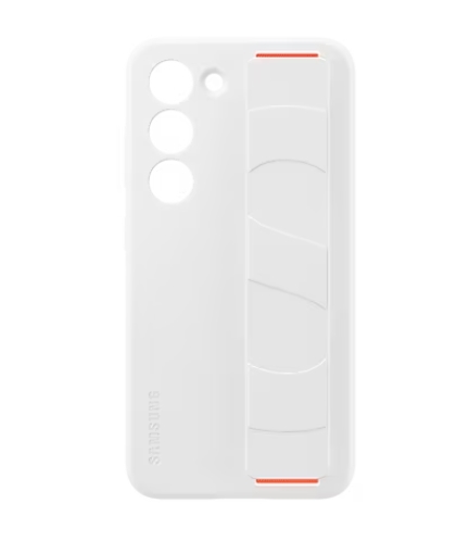 Калъф за смартфон Samsung S23 S911 Silicone Grip Case, Whiteна ниска цена с бърза доставка - BestPC.BG