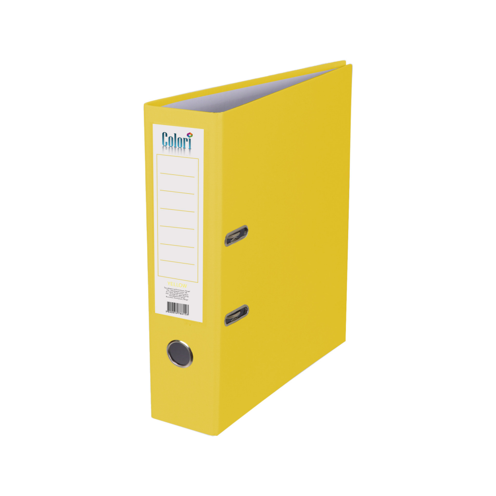 Colori Класьор, 8 cm, PP, без метален кант, жълтна ниска цена с бърза доставка - BestPC.BG
