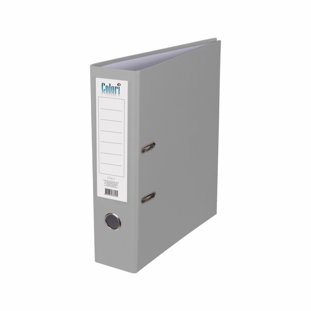 Colori Класьор, 8 cm, PP, без метален кант, сивна ниска цена с бърза доставка - BestPC.BG