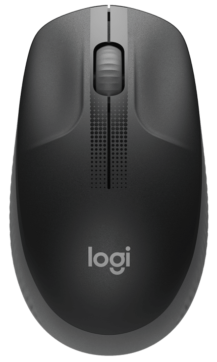 Мишка Logitech M190 Full-size, Оптична, Безжична, 1000dpi, Тъмно сивана ниска цена с бърза доставка - BestPC.BG