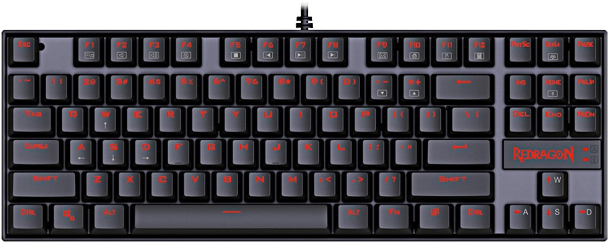 Клавиатура Redragon K552 Kumara, геймърска, механична, USB, RGB LED подсветка, Чернана ниска цена с бърза доставка - BestPC.BG