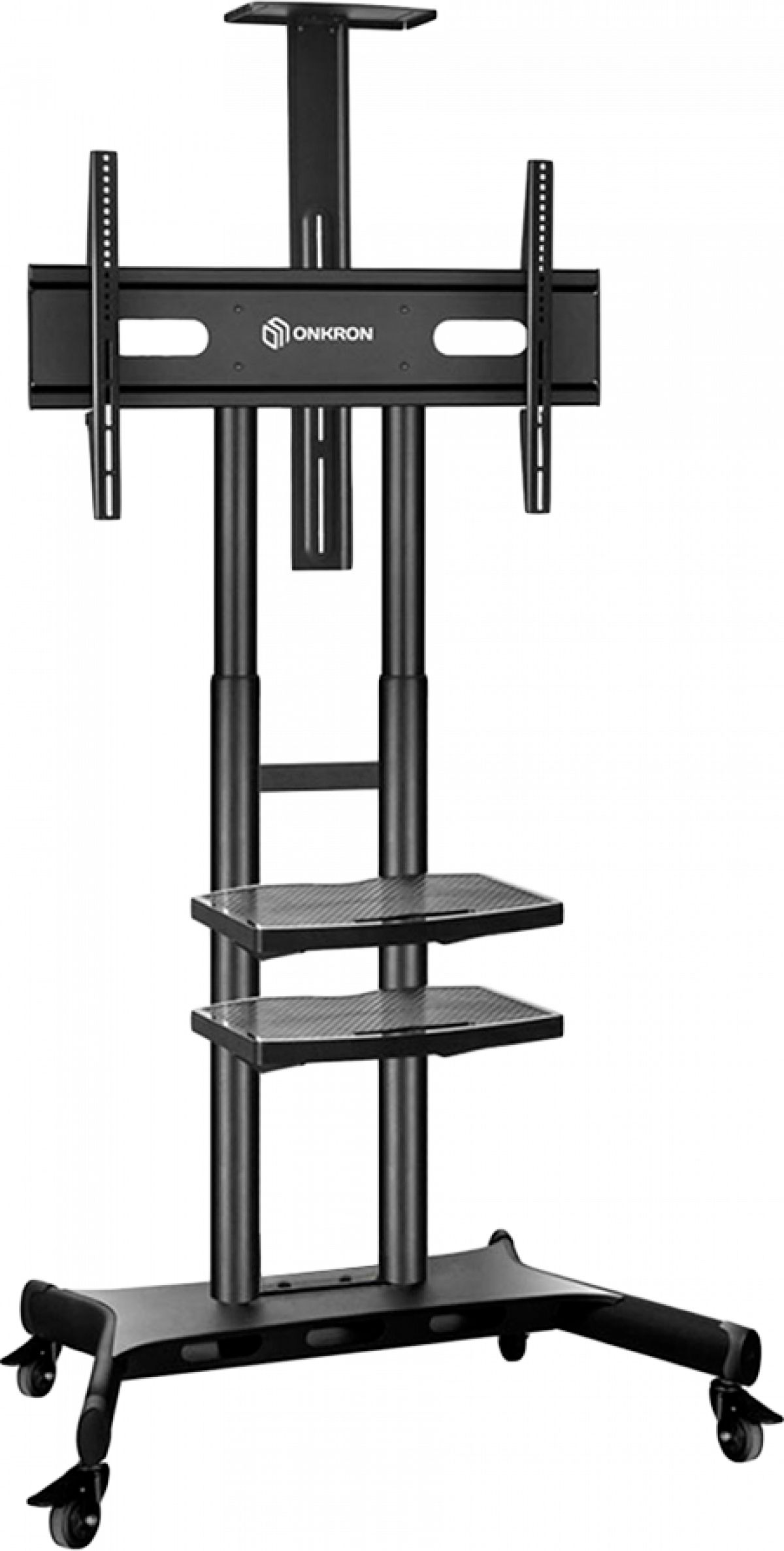 Стойка за монитор Onkron Mobile TV Stand for 50-83” TVs with Wheels Shelvesна ниска цена с бърза доставка - BestPC.BG