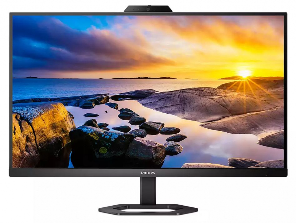 Монитор Philips 27E1N5600HE, 27" 2560 x 1440, IPS, 75Hz, 1ms, Камера, Матов, Черенна ниска цена с бърза доставка - BestPC.BG