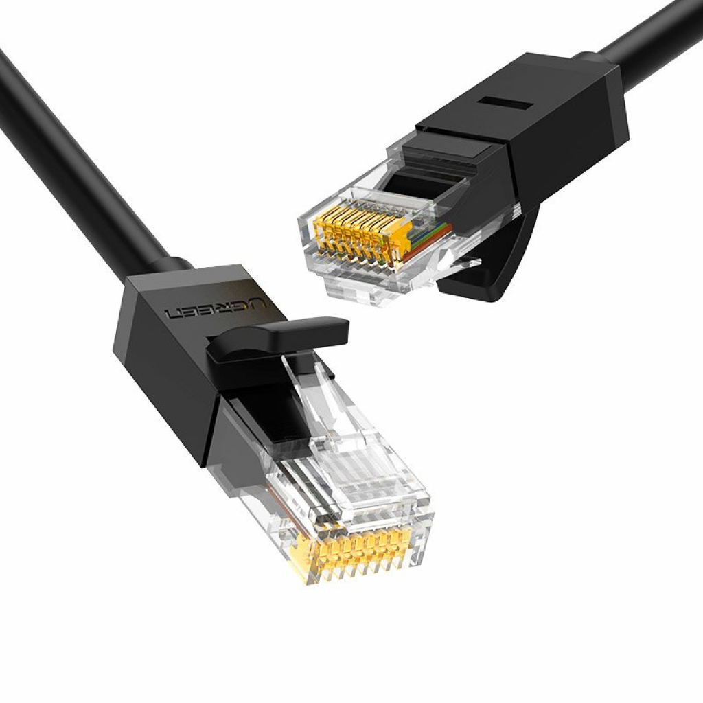мрежов кабел Ugreen 20159 Ethernet patchcord, RJ45, Cat 6 UTP, 1Gbps, 1м, Черенна ниска цена с бърза доставка - BestPC.BG