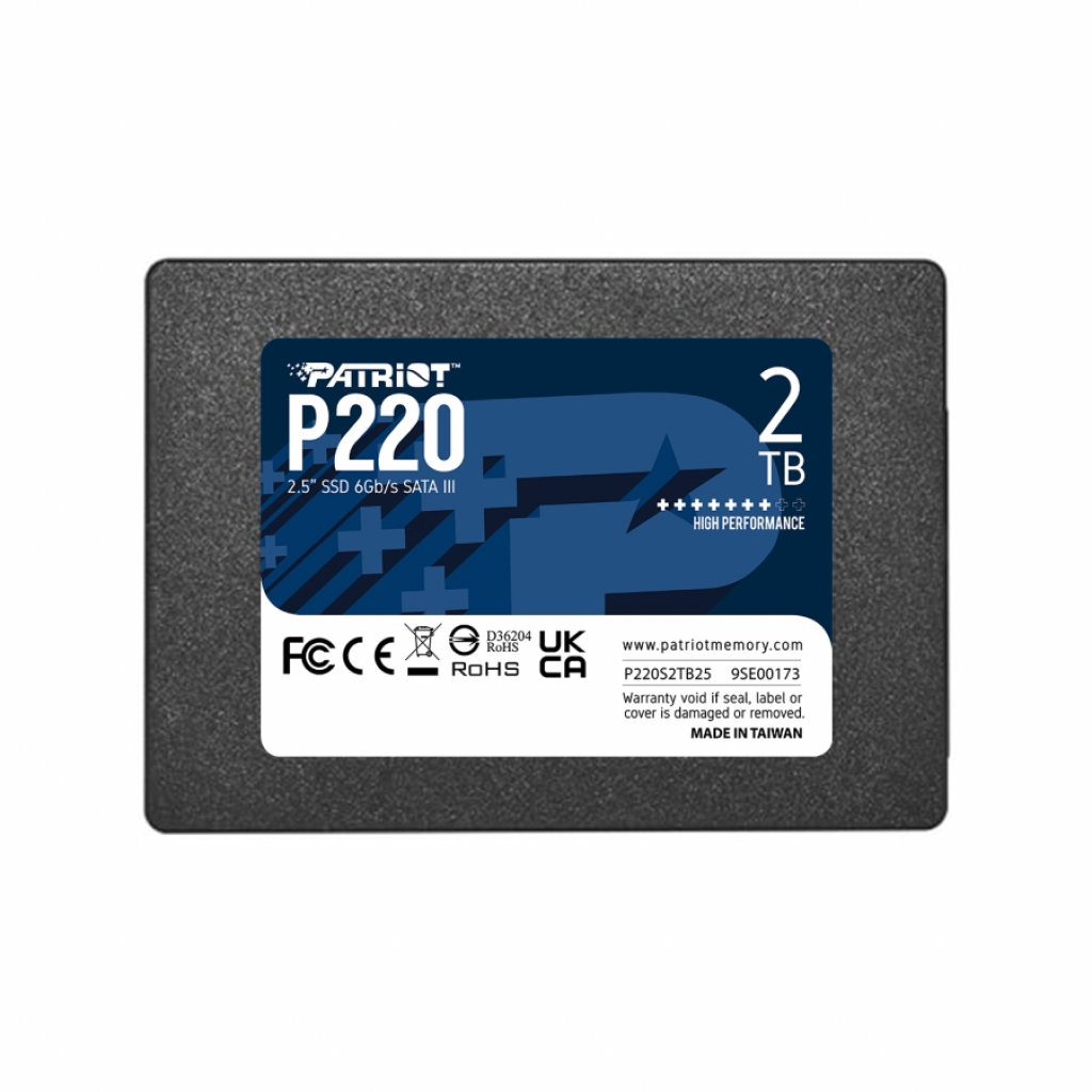 SSD Patriot P220 2TB SATA3 2.5на ниска цена с бърза доставка - BestPC.BG