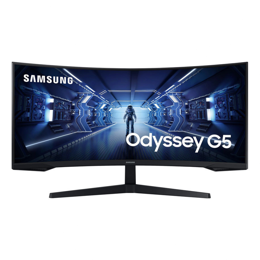 Монитор Samsung Odyssey G5 G55T 34" 3440 x 1440, LED, VA, 1ms, 165Hz, HDMI, DPна ниска цена с бърза доставка - BestPC.BG