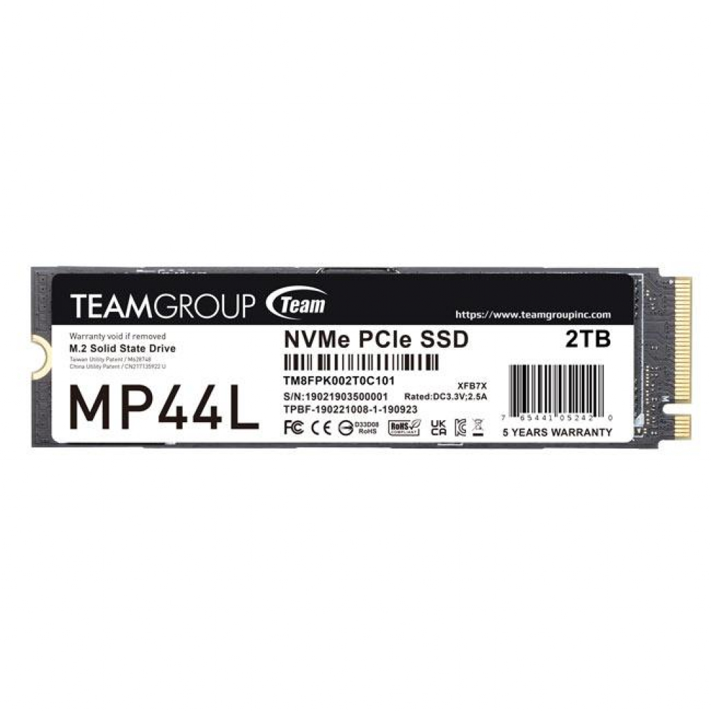SSD Team Group MP44L, M.2 2280 NVMe 500GB PCI-e 4.0 x4на ниска цена с бърза доставка - BestPC.BG