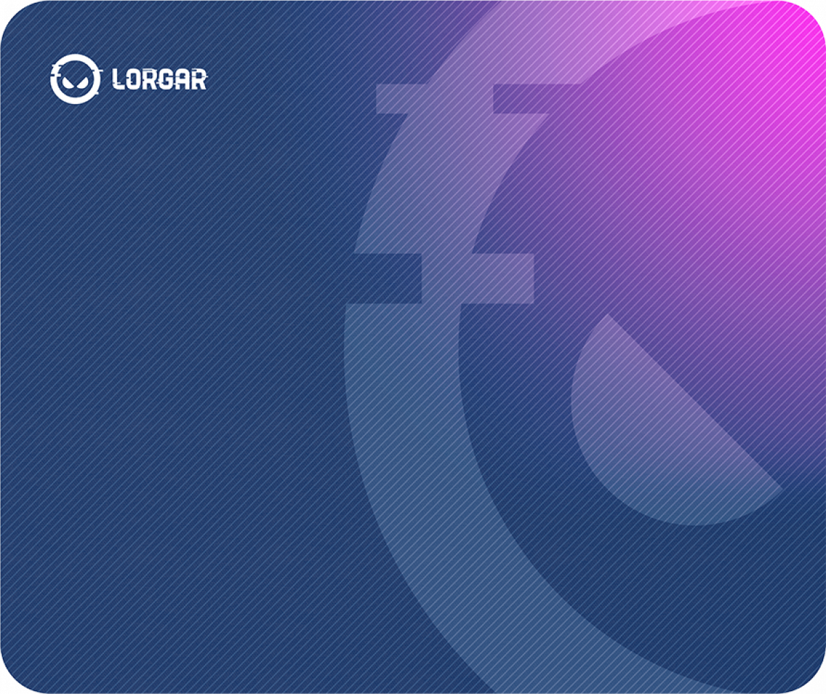 Lorgar Main 135, геймърска подложка, лилав цвят. Размери 500 x 420 x 3 ммна ниска цена с бърза доставка - BestPC.BG