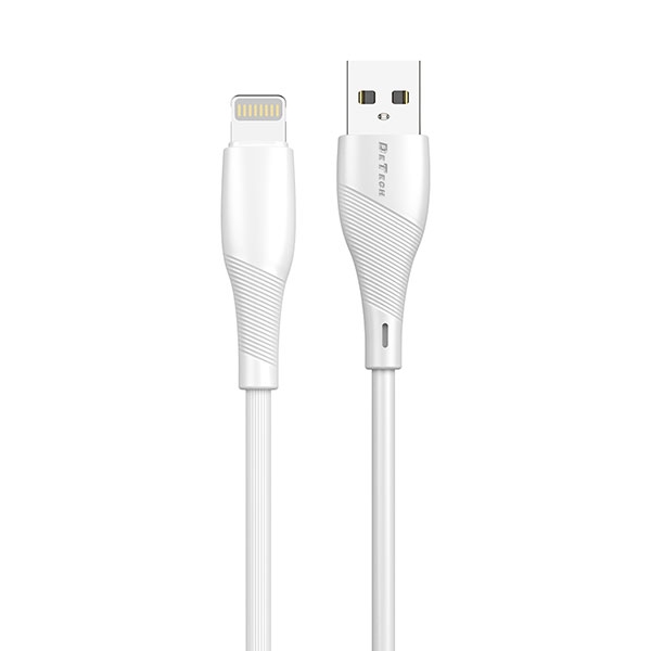 Кабел/адаптер DeTech 40271, USB Type-A към Lightning, 3 m, 2.0A, Бялна ниска цена с бърза доставка - BestPC.BG