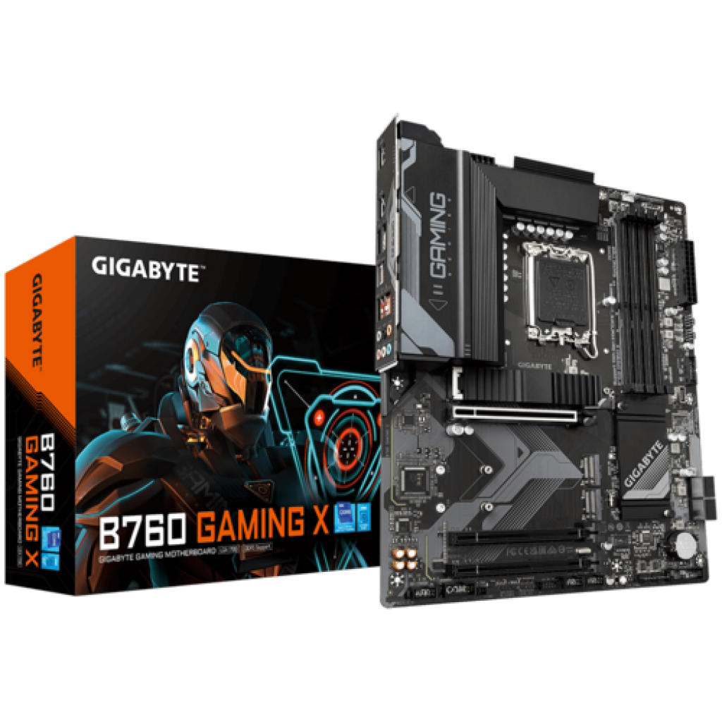 Дънна платка GIGABYTE B760 GAMING X, LGA1700, 4х DDR5, 4800 MHz, ATXна ниска цена с бърза доставка - BestPC.BG