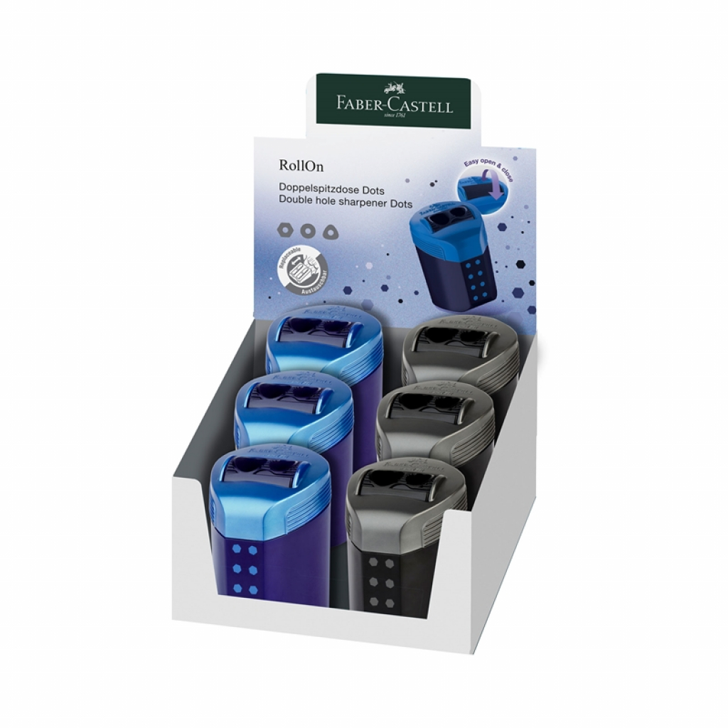 Faber-Castell Острилка Dots Rollon, асортина ниска цена с бърза доставка - BestPC.BG
