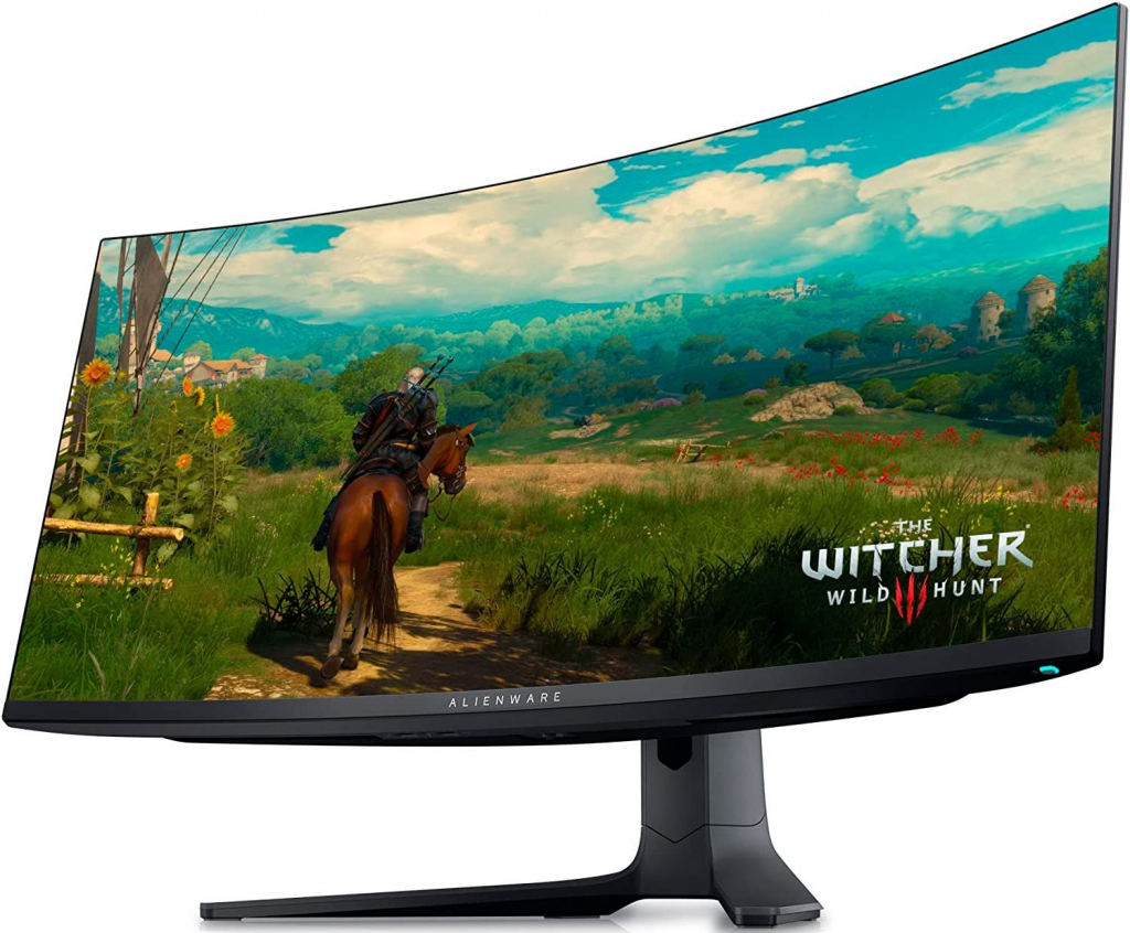 Монитор Геймърски Alienware 34 AW3423DWF, 34.18" 3440 x 1440, 165Hz, 21:9, 1000cd/m2, Черенна ниска цена с бърза доставка - BestPC.BG