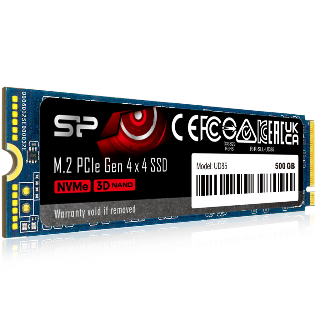 SSD Silicon Power UD85 500GB SSD, M.2 2280, PCIe Gen 4x4, Read-Write: 3600 - 2400 MB-sна ниска цена с бърза доставка - BestPC.BG