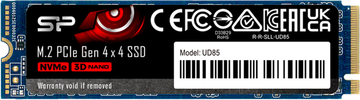 Silicon Power UD85 1TB SSD, M.2 2280, PCIe Gen 4x4, Read-Write: 3600 - 2800 MB-sна ниска цена с бърза доставка - BestPC.BG