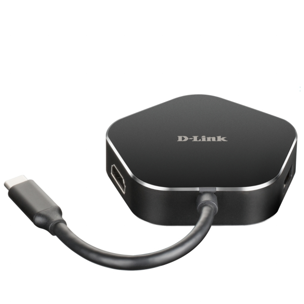 USB Хъб D-Link DUB-M420 4-in-1 USB-C с HDMI и Power Delivery черенна ниска цена с бърза доставка - BestPC.BG