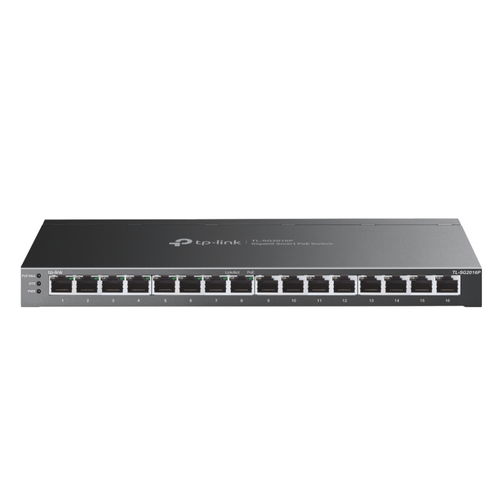 Комутатор/Суич TP-Link TL-SG2016P JetStream Gigabit Smart с 8 PoE+ портана ниска цена с бърза доставка - BestPC.BG