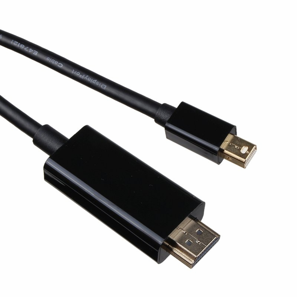 VCom Кабел Mini Display Port M - HDMI M 4K 2160p - CG615L-1.8m-4K Blackна ниска цена с бърза доставка - BestPC.BG