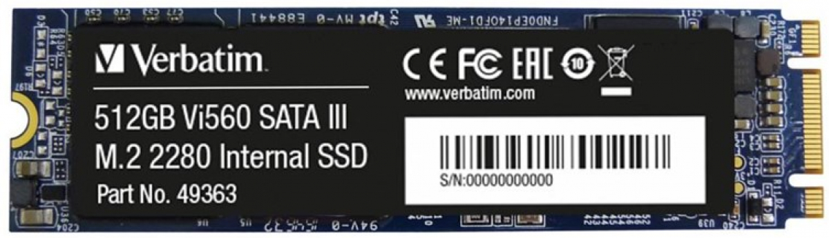 SSD Verbatim Vi560 S3 M.2 SSD 512GBна ниска цена с бърза доставка - BestPC.BG