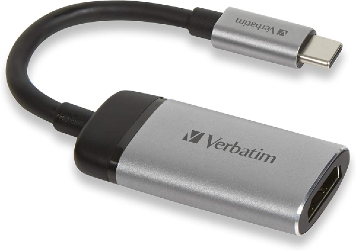 Кабел/адаптер Verbatim USB-C to HDMI 4K Adapter - USB 3.1 Gen 1-HDMI 10cm Cableна ниска цена с бърза доставка - BestPC.BG