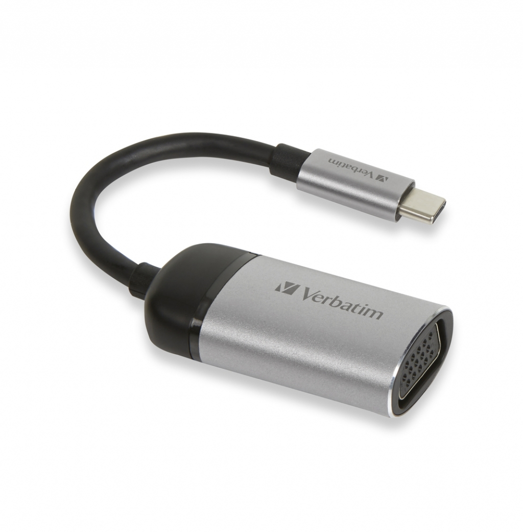 Кабел/адаптер Verbatim USB-C to VGA Adapter - USB 3.1 Gen 1-VGA 10cm Cableна ниска цена с бърза доставка - BestPC.BG