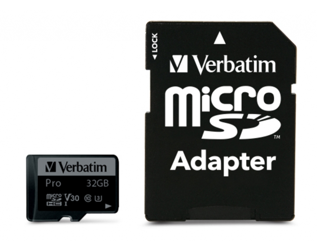 Verbatim PRO micro SDHC 32GB Class 10 UH (Incl. Adaptor)на ниска цена с бърза доставка - BestPC.BG