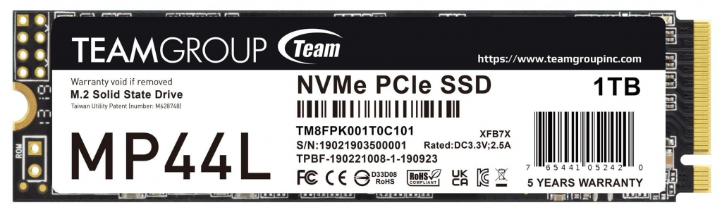 SSD Team Group M.2 2280 1TB PCI-e 4.0 NVMeна ниска цена с бърза доставка - BestPC.BG