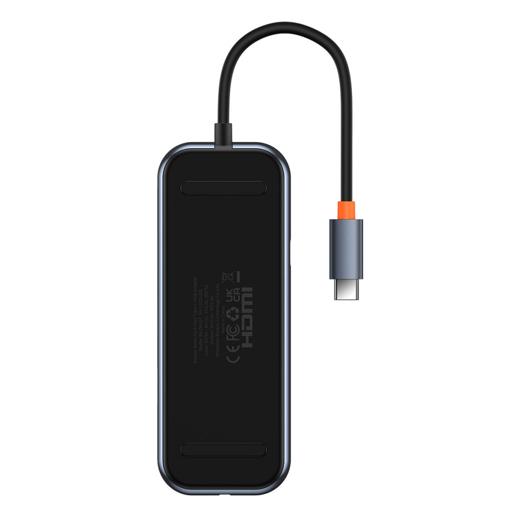 USB Хъб Baseus AcmeJoy 8-портов USB-C към 1x HDMI -2x USB-A 3.0 - 1x USB-A 2.0 - 1xUSB-Cна ниска цена с бърза доставка - BestPC.BG