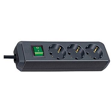 Контакт Разклонител 3x 2P+E Eco-line с ключ и кабел 5m Черен - Brennenstuhl Eco-line BS1152900на ниска цена с бърза доставка - BestPC.BG