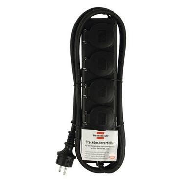 Контакт Разклонител 4x 2P+E Power IP44 със защитни капаци и кабел 2m Черен - Brennenstuhl Power IP44 BS1159960на ниска цена с бърза доставка - BestPC.BG