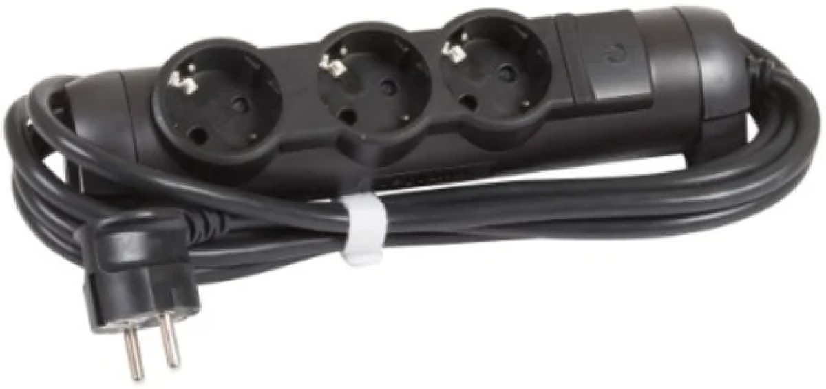 Контакт Разклонител 3 x 2P+E с кабел 3 m Черен - Legrand Comfort 694602на ниска цена с бърза доставка - BestPC.BG