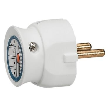 Продукт Щепсел 2P 16A мини с кабел на 90° Бял - Legrand Helium 50183на ниска цена с бърза доставка - BestPC.BG