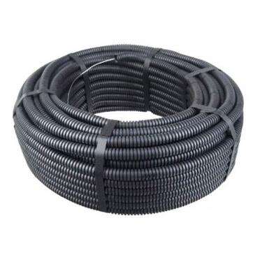Гофрирана тръба Ф25 320N 2221 черна, с корда, 50 метрана ниска цена с бърза доставка - BestPC.BG