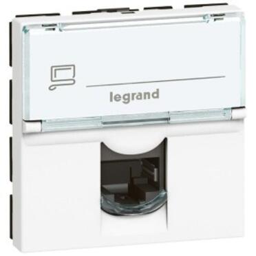 Розетка 1xRJ45 Cat. 6A STP 2М Бял - Legrand Mosaic 45 76576на ниска цена с бърза доставка - BestPC.BG