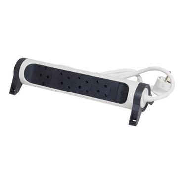 Контакт Разклонител 4x 2P+E Шуко, бутон ON/OFF, с кабел 1.5m, цвят Бял/тъмносив - Legrand Premium 694529на ниска цена с бърза доставка - BestPC.BG