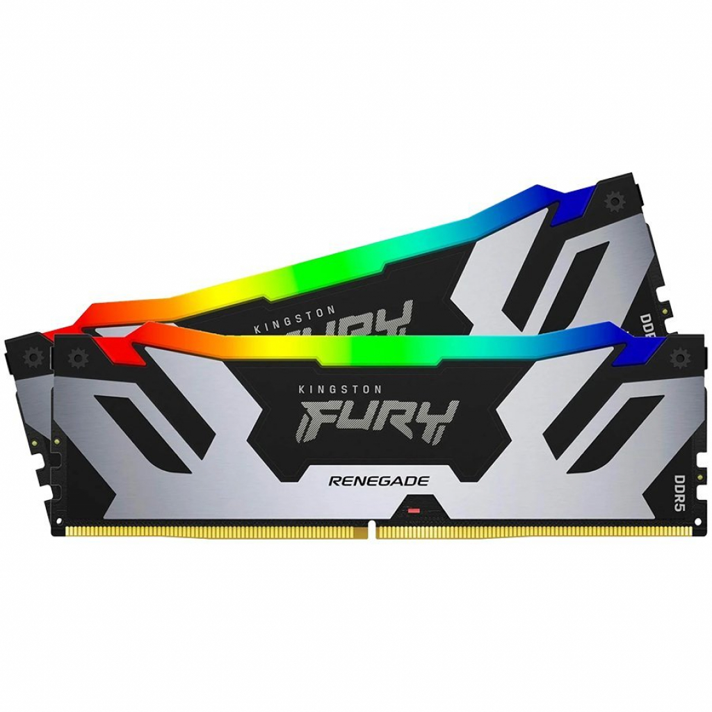 Памет Kingston 64GB 6000MT-s DDR5 CL32 DIMM (Kit of 2) FURY Renegade White XMPна ниска цена с бърза доставка - BestPC.BG