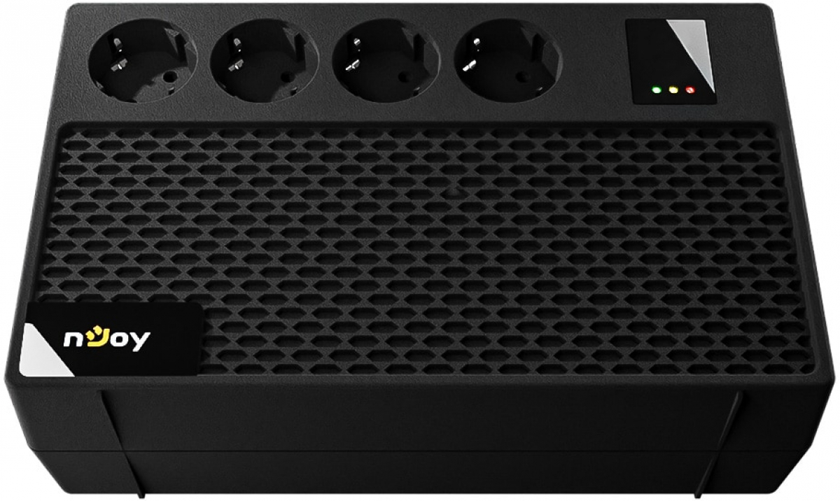 Непрекъсваемо захранване (UPS) NJOY Renton 650 new, 650VA / 360W, симулирана синусоида, 4x schuko, 1x 12V/5Ahна ниска цена с бърза доставка - BestPC.BG