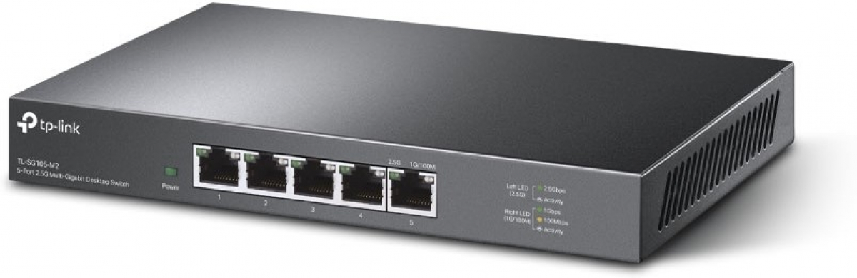 Комутатор/Суич TP-Link TL-SG105-M, 5x 2.5 Gbit, QoS, настолен, металенна ниска цена с бърза доставка - BestPC.BG